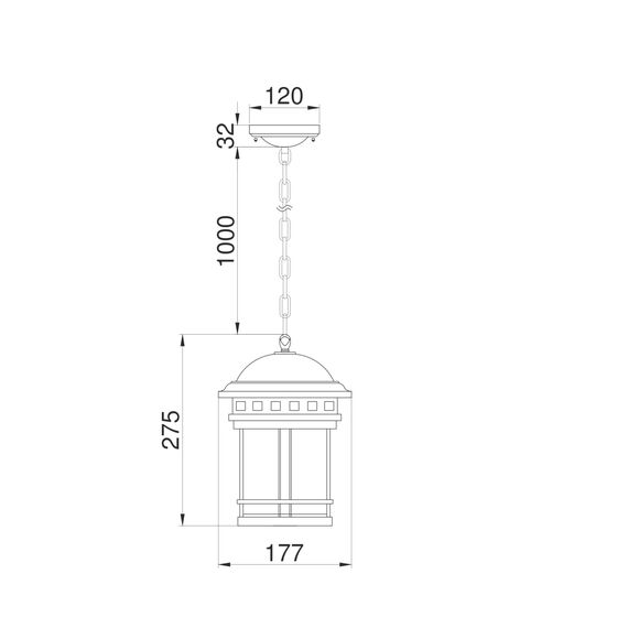 Подвесной светильник Outdoor O031PL-01BR, изображение 13