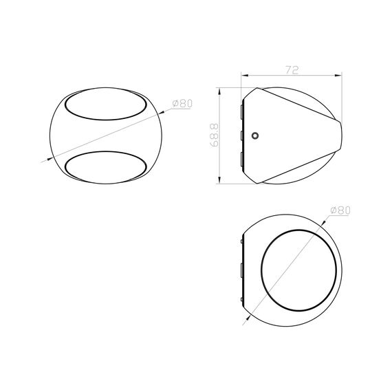 Настенный светильник (бра) Outdoor O032WL-L6B3K, изображение 6