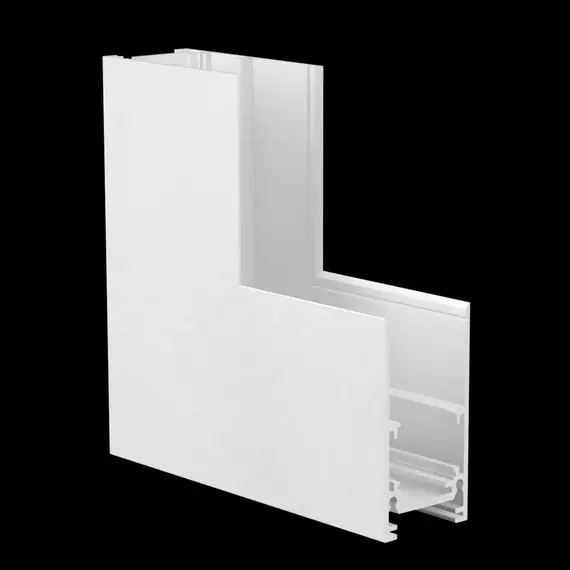 Внешний угловой соединитель для накладного/подвесного магнитного шинопровода iLEDEX TECHNICAL VISION OUTTER CORNER CONNECT 4822-021-95/95-WH, изображение 2