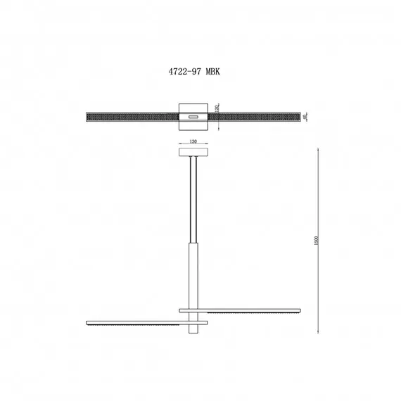 Светильник подвесной iLedex Vision 4722-97 MBK, изображение 3