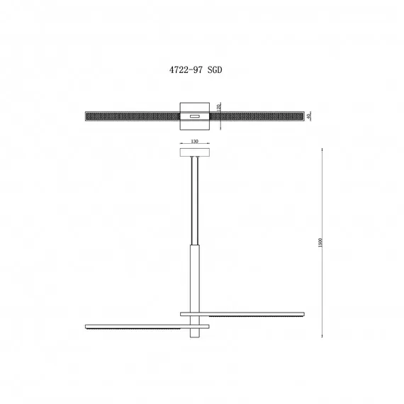 Светильник подвесной iLedex Vision 4722-97 SGD, изображение 3