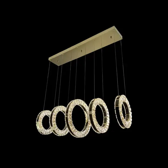 Светильник подвесной iLedex Crystal ice 4460-5 72W TGD, изображение 2