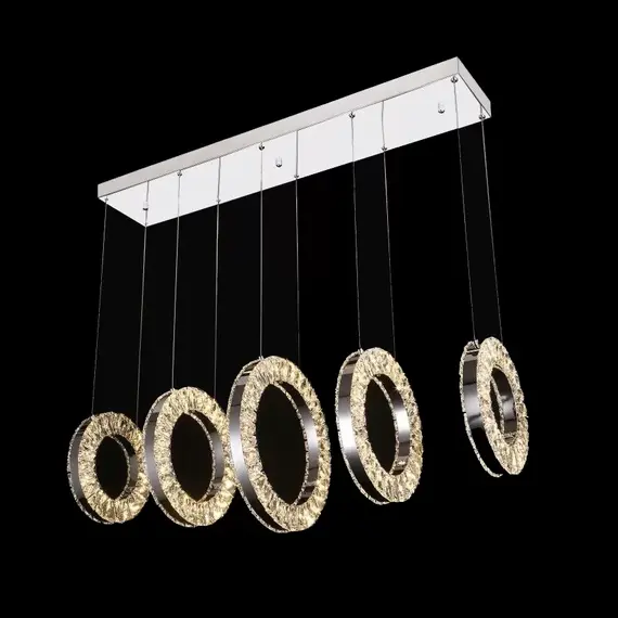 Светильник подвесной iLedex Crystal ice 4460-5 72W CR, изображение 2