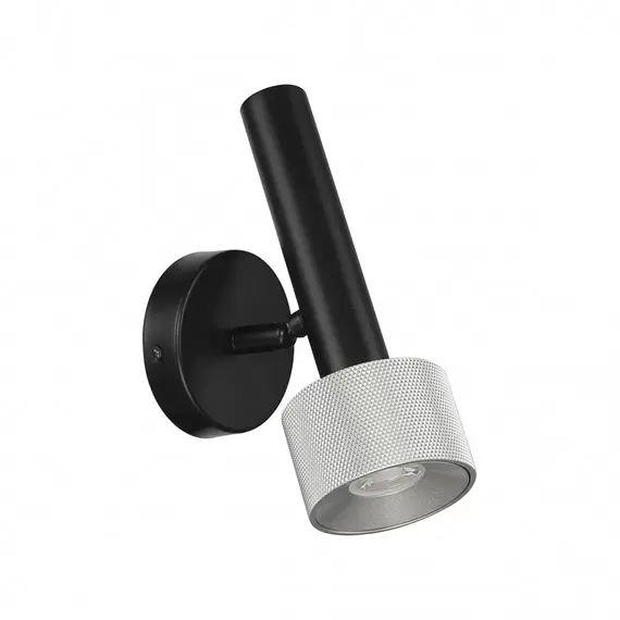 Светильник настенный iLedex Delta 2360-1 BK+SL, изображение 4