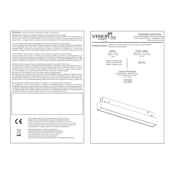 Магнитный трековый светильник iLEDEX TECHNICAL VISION 4822-001-L900-36W-110DG-3000K-WH, изображение 2