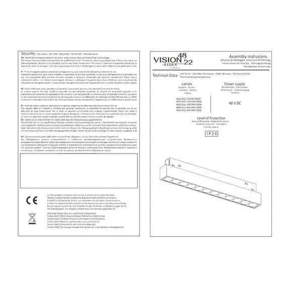 Магнитный трековый светильник iLEDEX TECHNICAL VISION 4822-002-L690-36W-38DG-4000K-WH, изображение 2