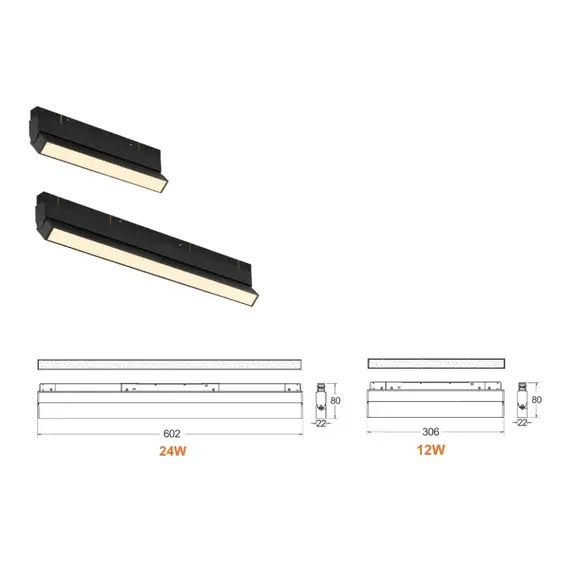 Поворотный магнитный трековый светильник iLEDEX TECHNICAL VISION SMART 4822-004-L602-24W-110DG-WH, изображение 4