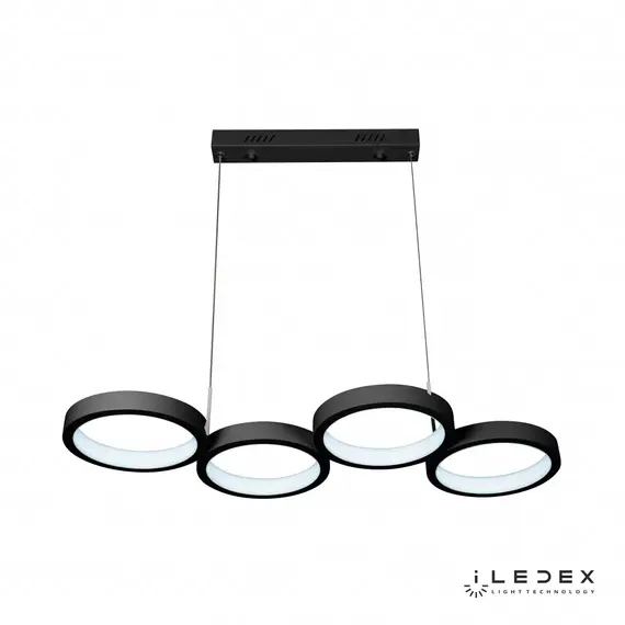 Подвесная люстра iLedex Ring Star 9004-4-D BK, изображение 3