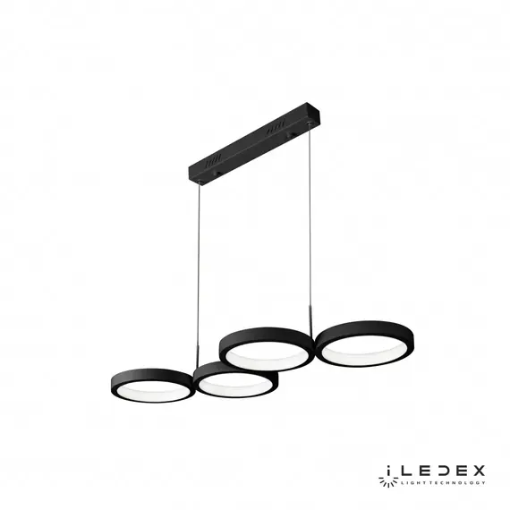 Подвесная люстра iLedex Ring Star 9004-4-D BK, изображение 4