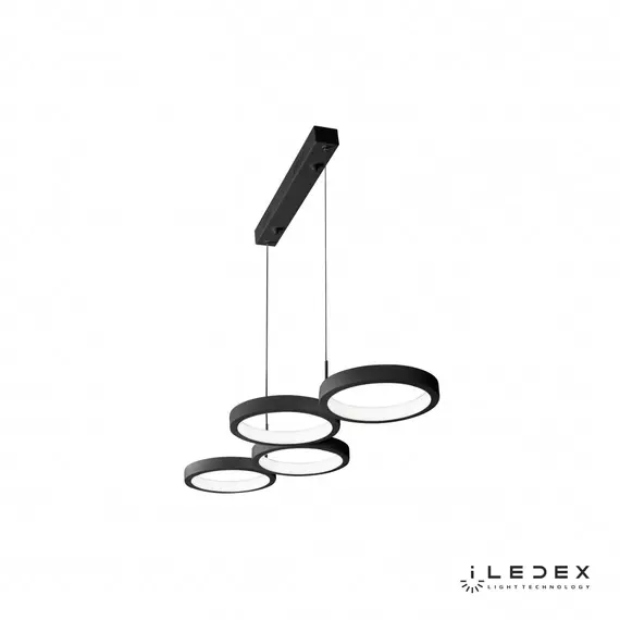 Подвесная люстра iLedex Ring Star 9004-4-D BK, изображение 5