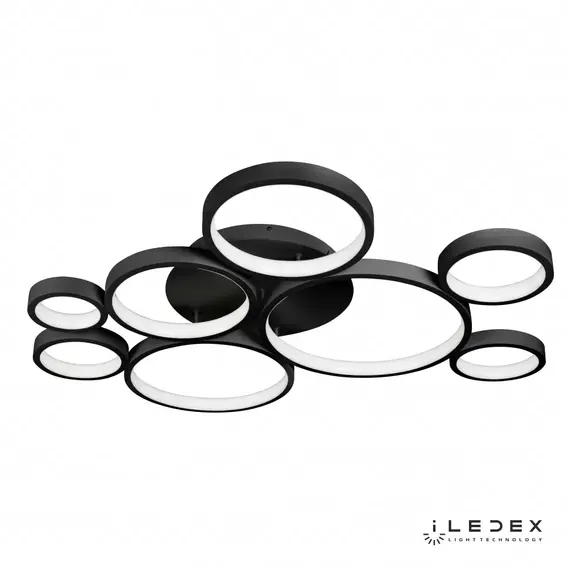 Потолочная люстра iLedex Ring Star 9004-8L-X BK, изображение 2