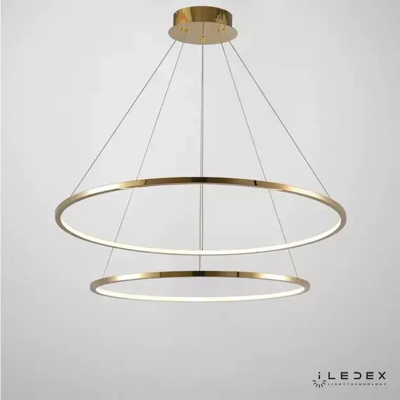 Подвесная люстра iLedex AXIS 10112P/2-39W-3000K (6/4) BRASS