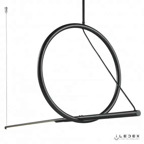 Подвесной светильник iLedex ZOOM 8075P/S-18W-3000K MATT BLACK&WHITE, изображение 3