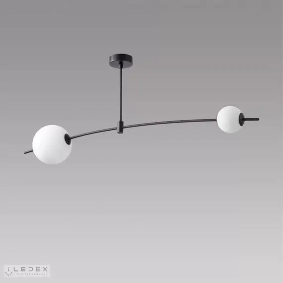 Светильник потолочный iLedex Epical 6827-2 BK+WH, изображение 2