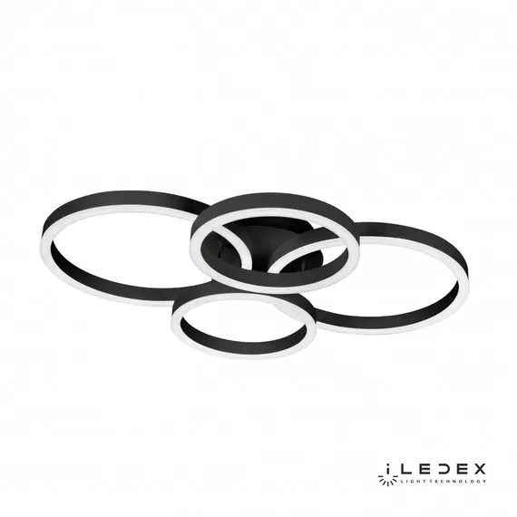 Потолочная люстра iLedex Ring New 6815-300/400-X-T BK