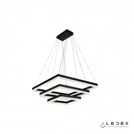 Подвесная люстра iLedex Twins D0319-3 (400x600x800) BK, изображение 2