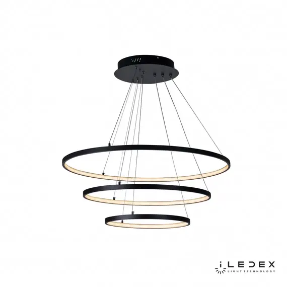 Подвесная люстра iLedex Axis D098-3 (800x600x400) BK, изображение 5