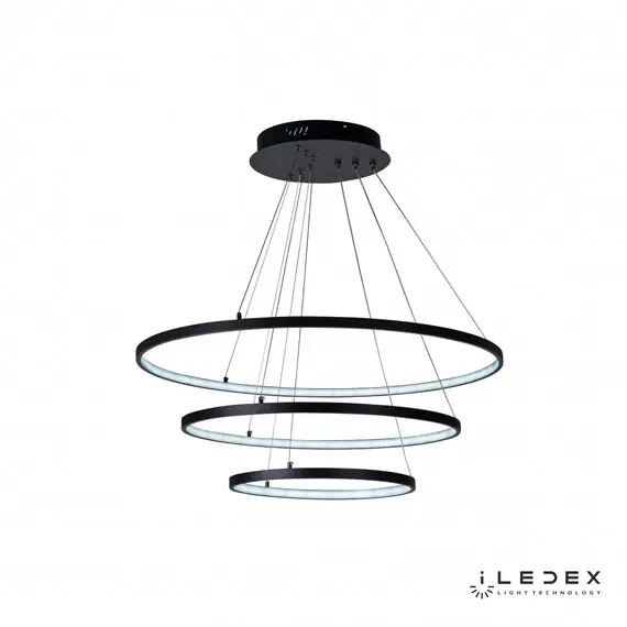 Подвесная люстра iLedex Axis D098-3 (800x600x400) BK, изображение 6