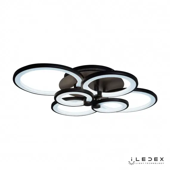Потолочная люстра iLedex Ring A001/6 BK, изображение 3