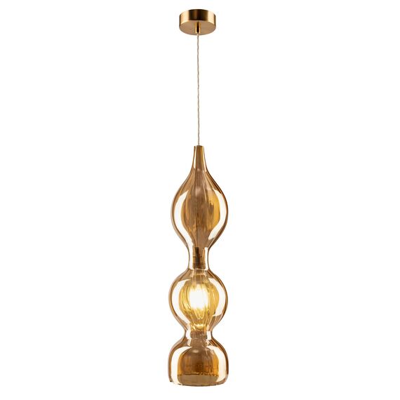 Светильник подвесной Crystal Lux IRIS SP1 B AMBER