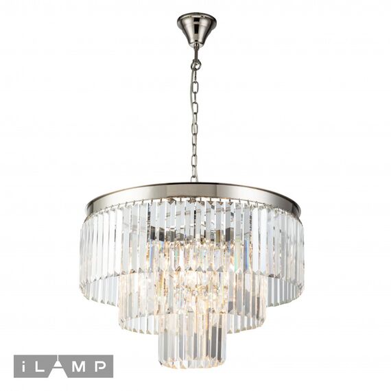 Подвесная люстра iLamp Triumph 7383/8P NICKEL, изображение 2