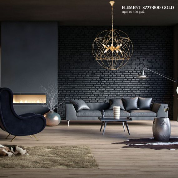 Подвесная люстра iLamp  Element 8777-800 GOLD, изображение 6