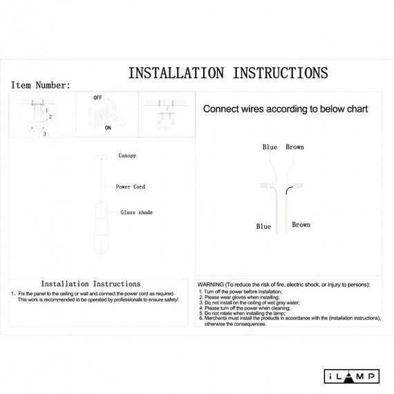 Подвесной светильник iLamp DROP 8121P WHITE, изображение 2
