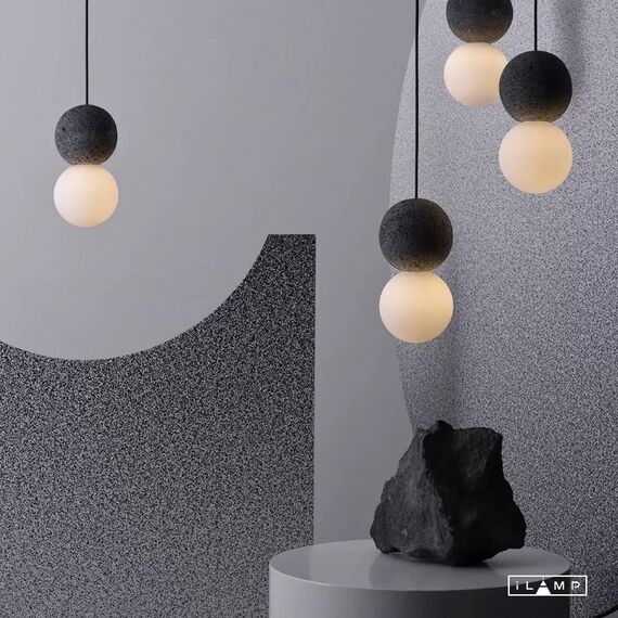 Подвесной светильник iLamp FOXTROT 10694P/1-D100 BLACK&WHITE, изображение 6