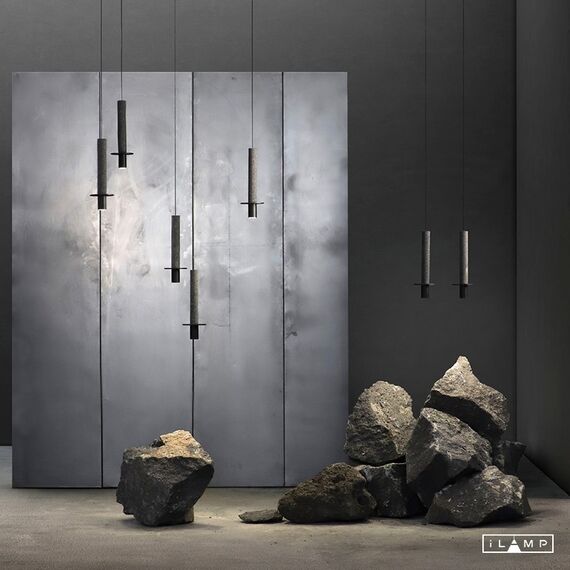 Подвесной светильник iLamp LOFTY 10704P/1-D150 BLACK&GREY, изображение 2