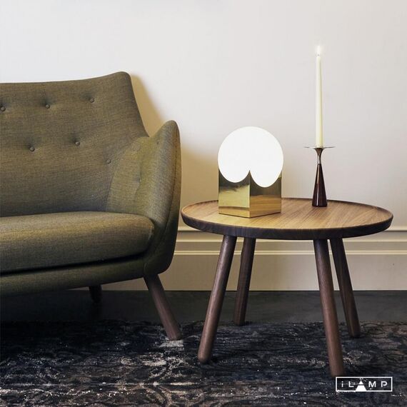 Настольный светильник iLamp GOLDEN 10213T/1-D200 MATT GOLD&WHITE, изображение 2