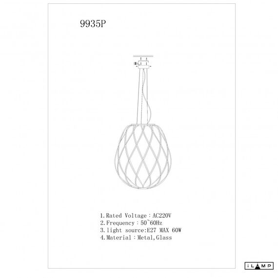 Настенный светильник iLamp CENTO 9935P/1-D300 CLEAR, изображение 2