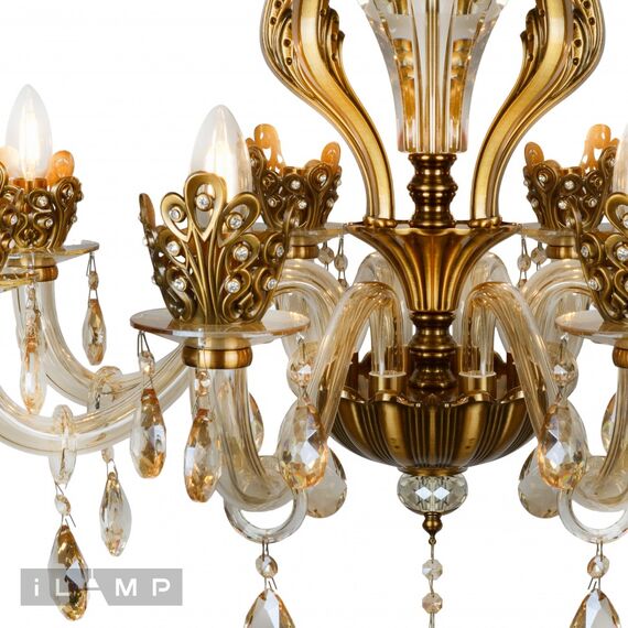 Подвесная люстра iLamp Asia 61078-8 BR, изображение 3