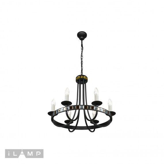Подвесная люстра iLamp Dream 10190-6P BK, изображение 2