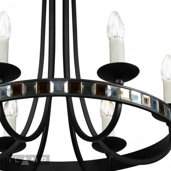 Подвесная люстра iLamp Dream 10190-6P BK, изображение 3