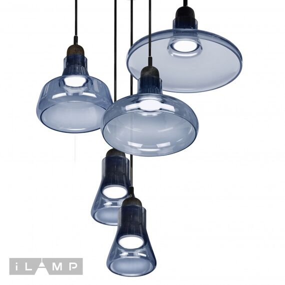 Подвесной светильник iLamp Puro AP9006-5 BL, изображение 4