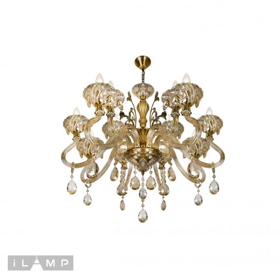 Подвесная люстра iLamp Asia 61082-8+4 BR, изображение 2