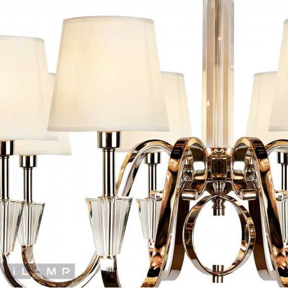 Подвесная люстра iLamp Alesti P2424-8 Nickel, изображение 3