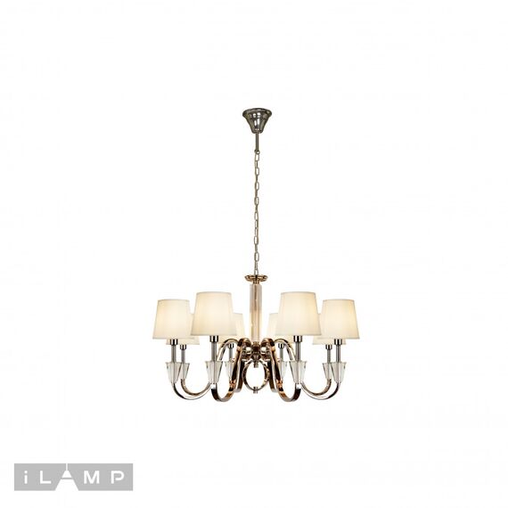 Подвесная люстра iLamp Alesti P2424-8 Nickel, изображение 2