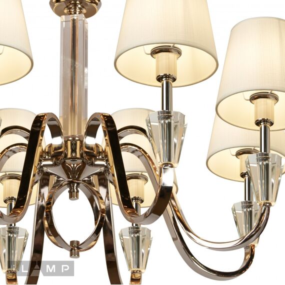 Подвесная люстра iLamp Alesti P2424-8 Nickel, изображение 4