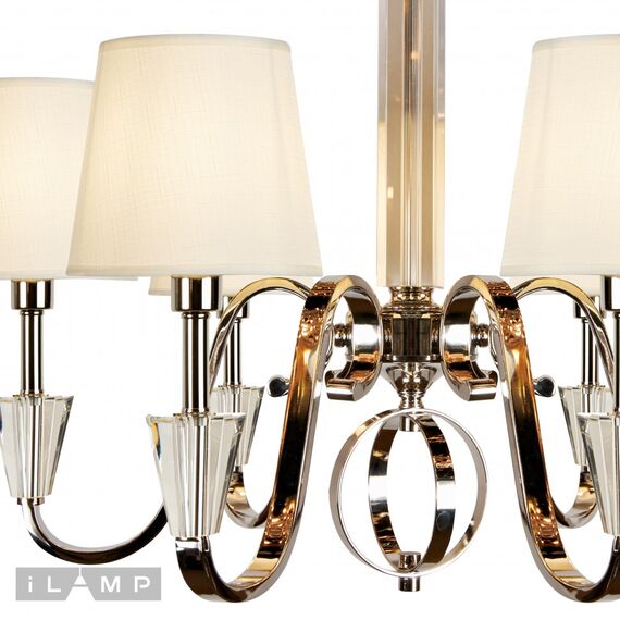 Подвесная люстра iLamp Alesti P2424-6 Nickel, изображение 3