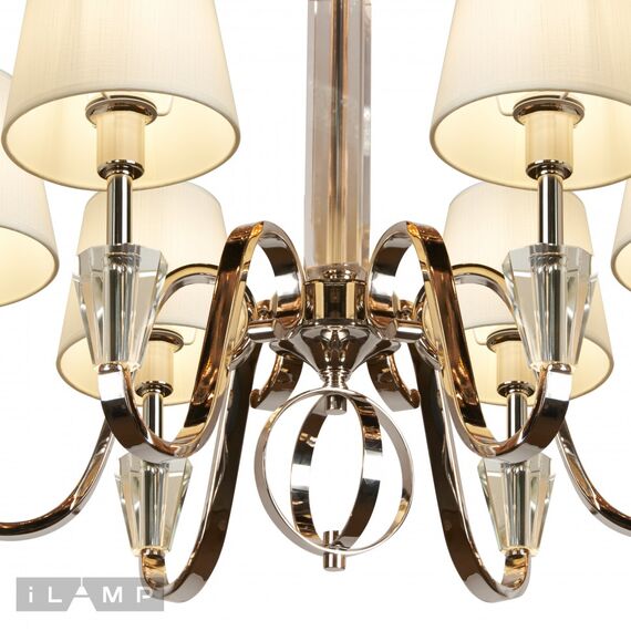 Подвесная люстра iLamp Alesti P2424-6 Nickel, изображение 4