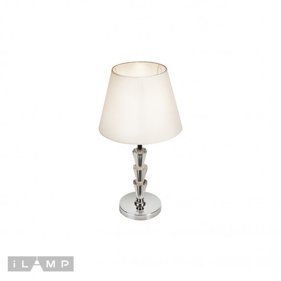 Настольная лампа iLamp Alesti T2424-1 Nickel, изображение 2