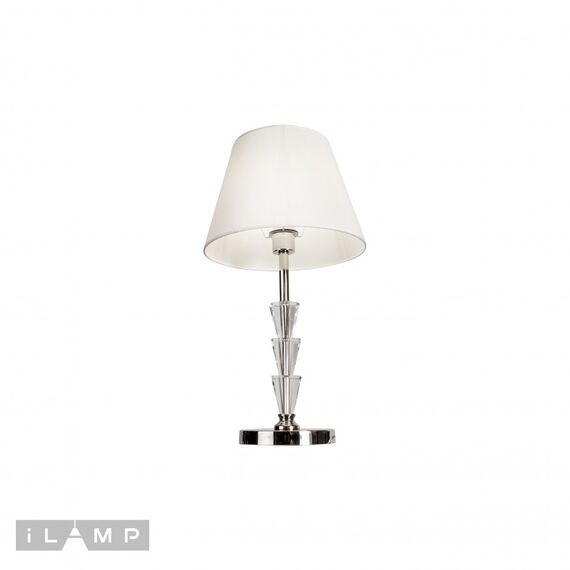 Настольная лампа iLamp Alesti T2424-1 Nickel, изображение 3