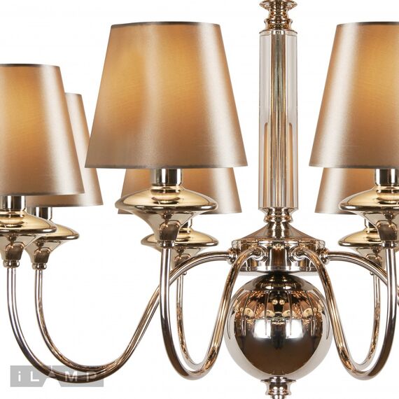 Подвесная люстра iLamp Rolling P2406-8 Nickel, изображение 3