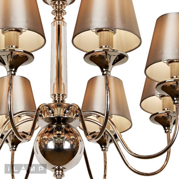 Подвесная люстра iLamp Rolling P2406-8 Nickel, изображение 4