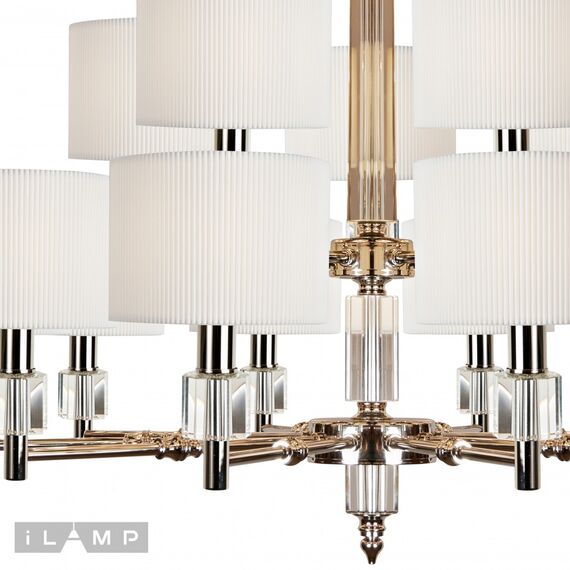 Подвесная люстра iLamp Alexa P2404-10+5 Nickel, изображение 3