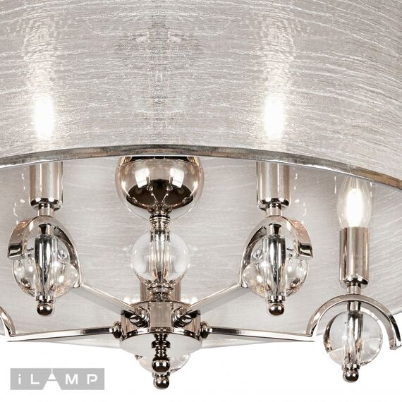 Подвесная люстра iLamp Chelsea P2400-5 Nickel, изображение 4