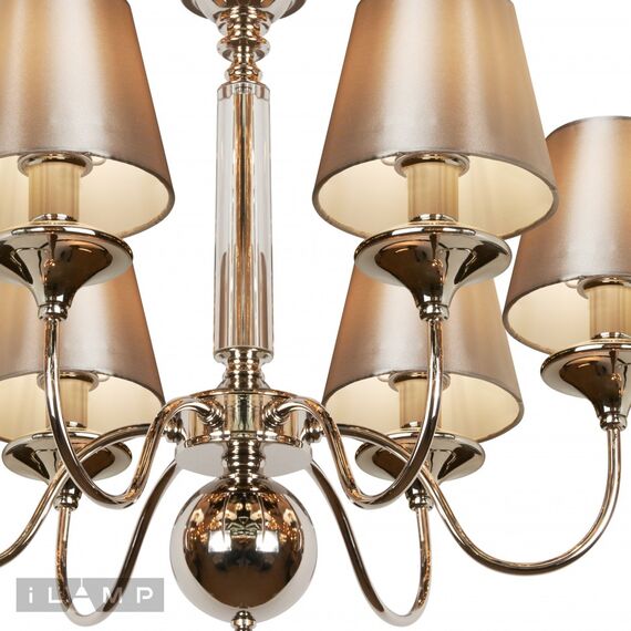 Подвесная люстра iLamp Rolling P2406-6  Nickel, изображение 4