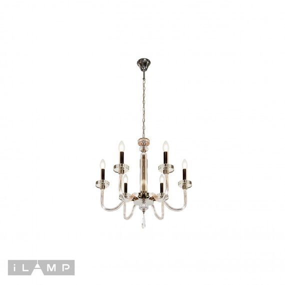 Подвесная люстра iLamp Vibe P9474-6 Nickel, изображение 2
