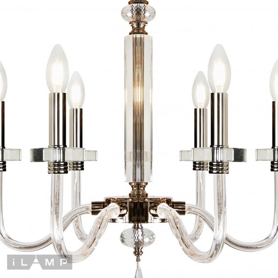 Подвесная люстра iLamp Vibe P9474-6 Nickel, изображение 4